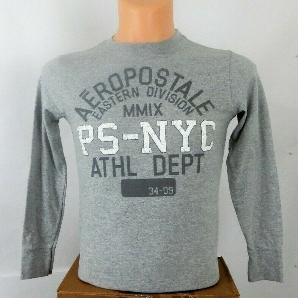 P.S. by Aeropostale Graphic T Shirt - PS NYC ATHL DEPT Boys Size L (12) (K10)
